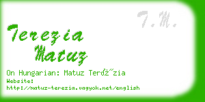 terezia matuz business card